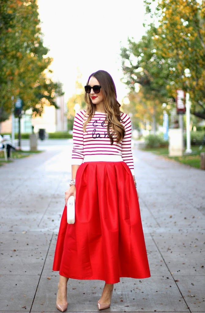 Red Ball Skirt