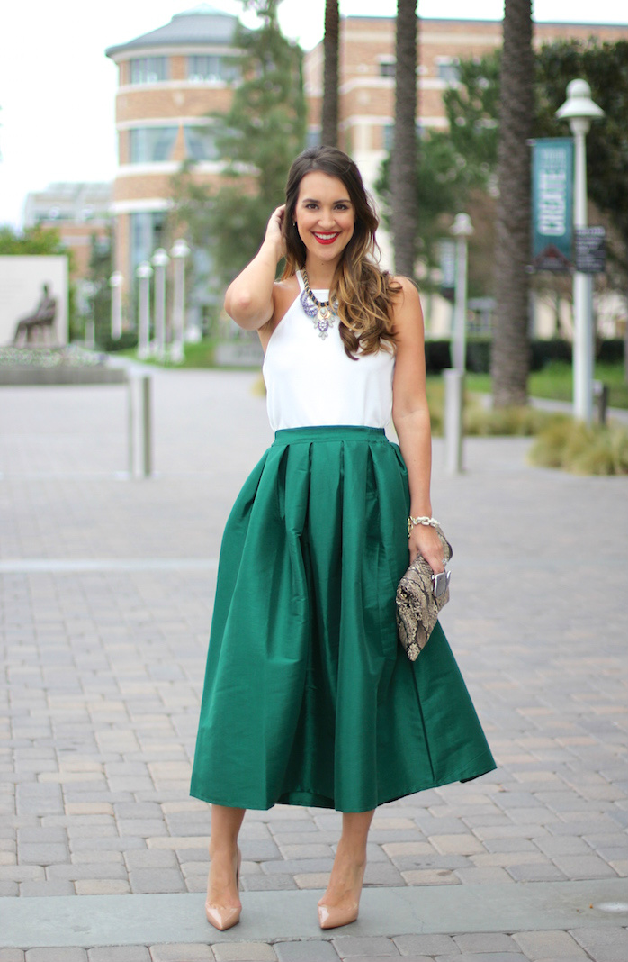 Green Ball Skirt