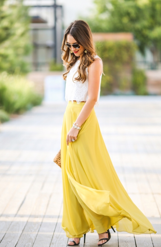 Yellow Maxi Skirt