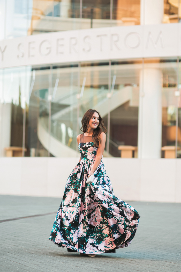 twirling in a ball gown