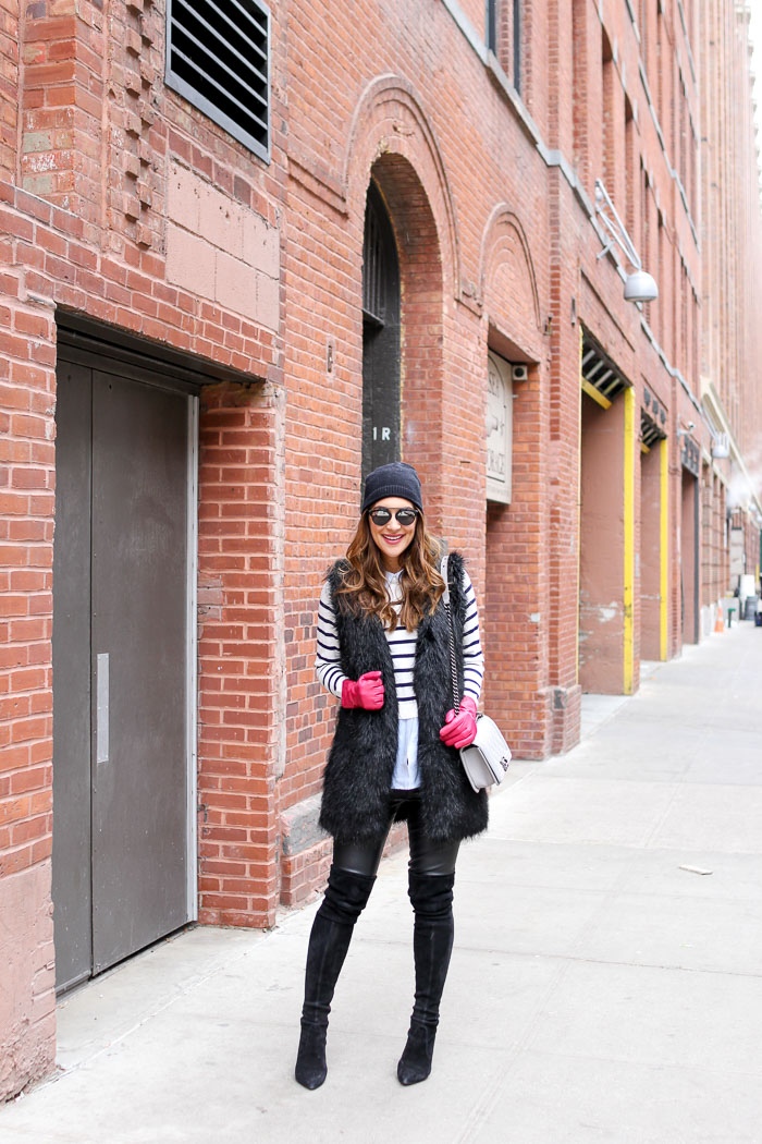 styling faux leather leggings - Carrie Bradshaw Lied