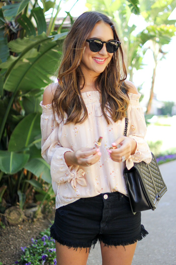 Blush Off the Shoulder Top