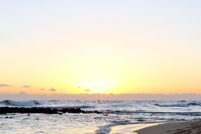 sunset in hawaii