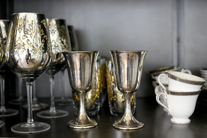 antique silver goblets