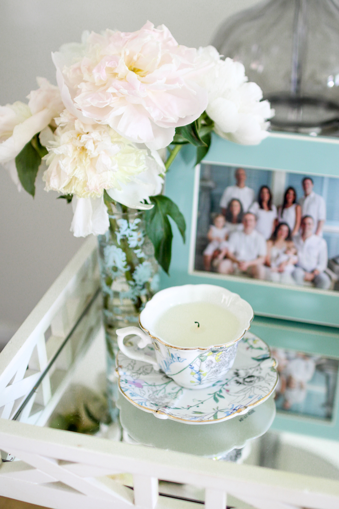 floral teacup and saucer