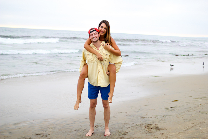 couple beach photo