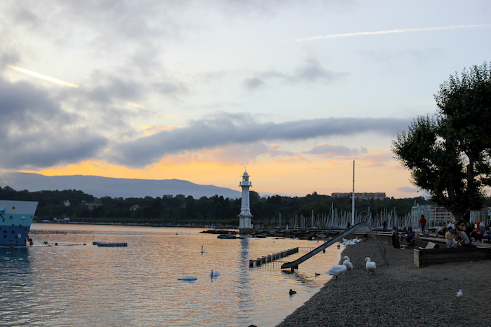 geneva switzerland light tower