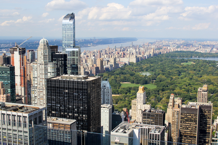 view from the top of the rock