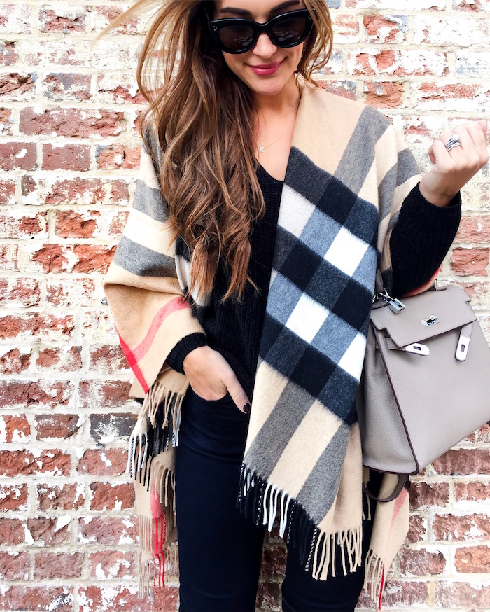 burberry poncho