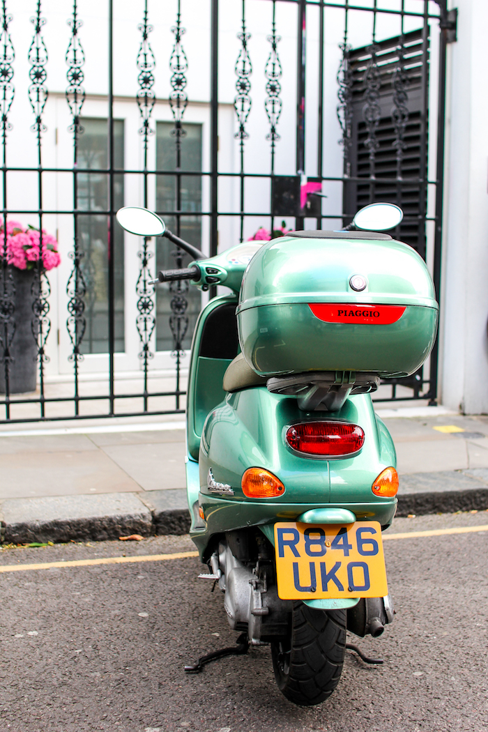 mint green scooter