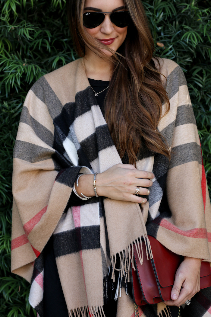 Actualizar 83+ imagen burberry shawl cape