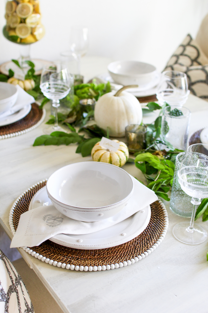 monogrammed linens