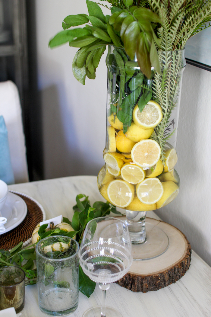 using lemons for centerpiece