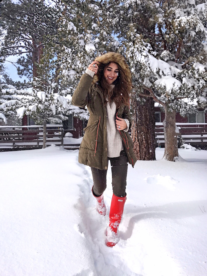 fur hooded jacket