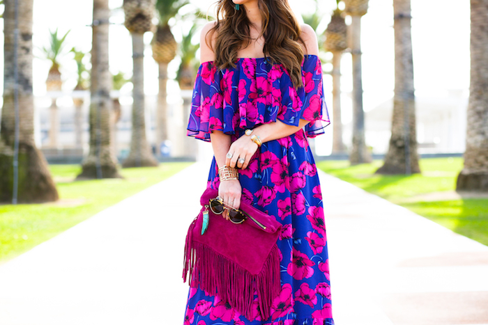 floral maxi dress