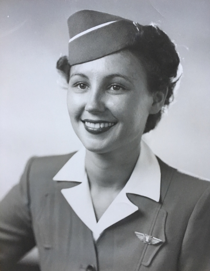 vintage flight attendant