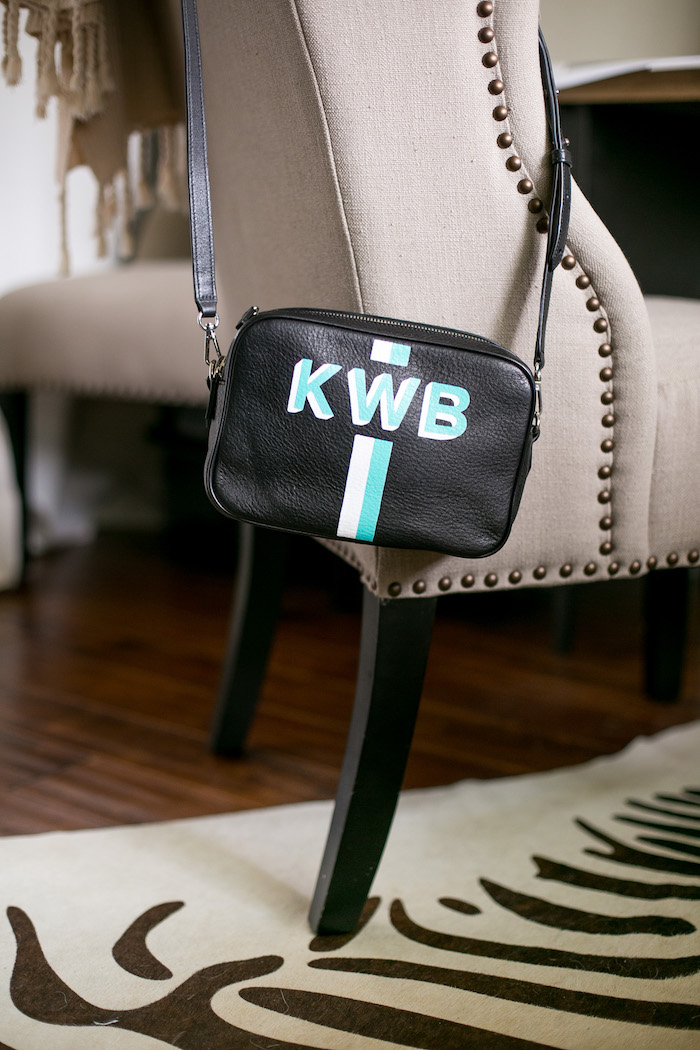 monogrammed crossbody bag