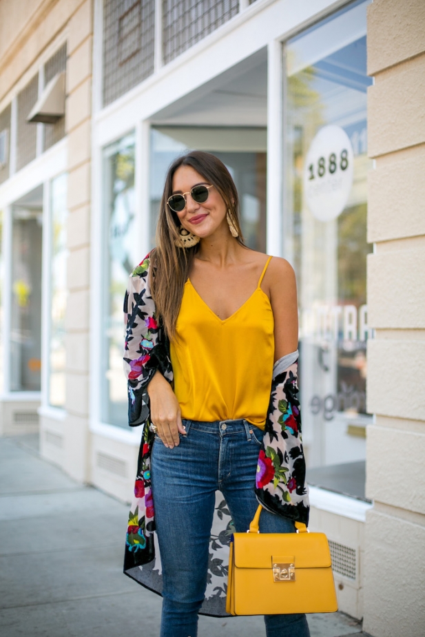 how to style a cami for fall