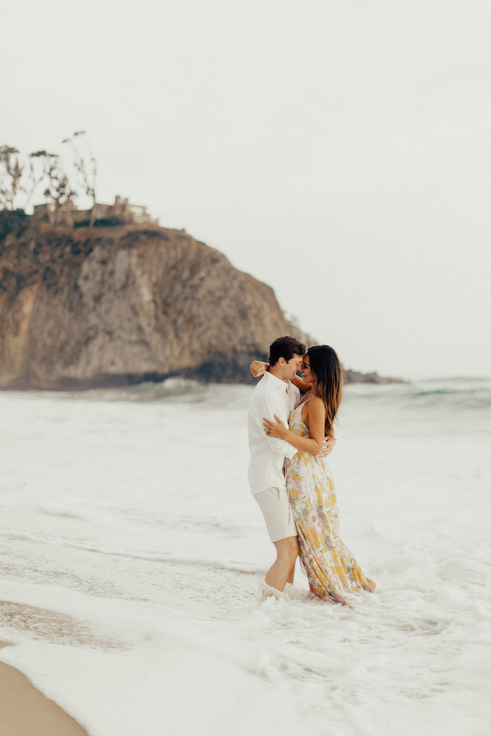 couples anniversary beach shoot