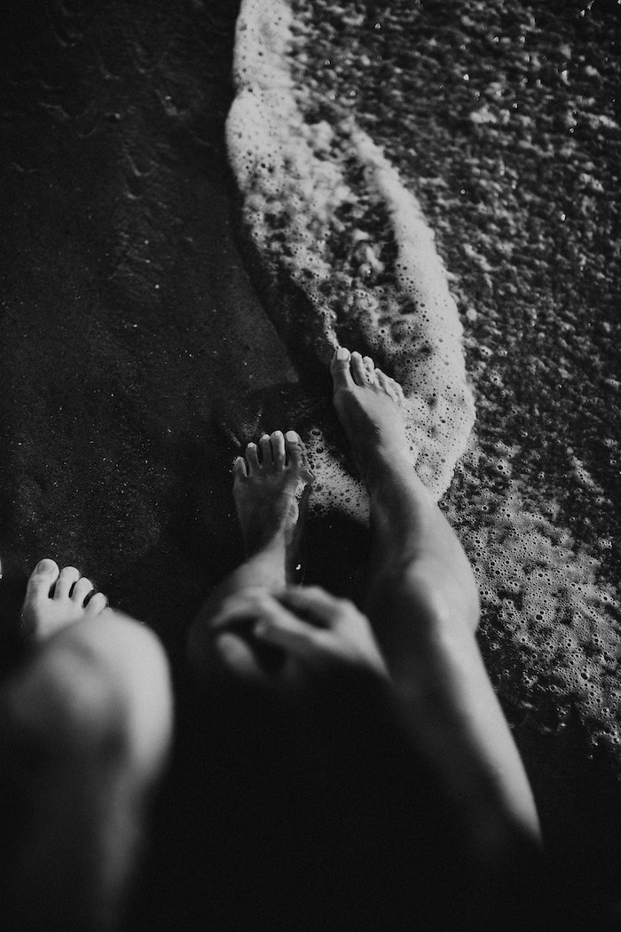 feet in the sand