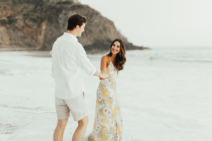 newport beach couples shoot