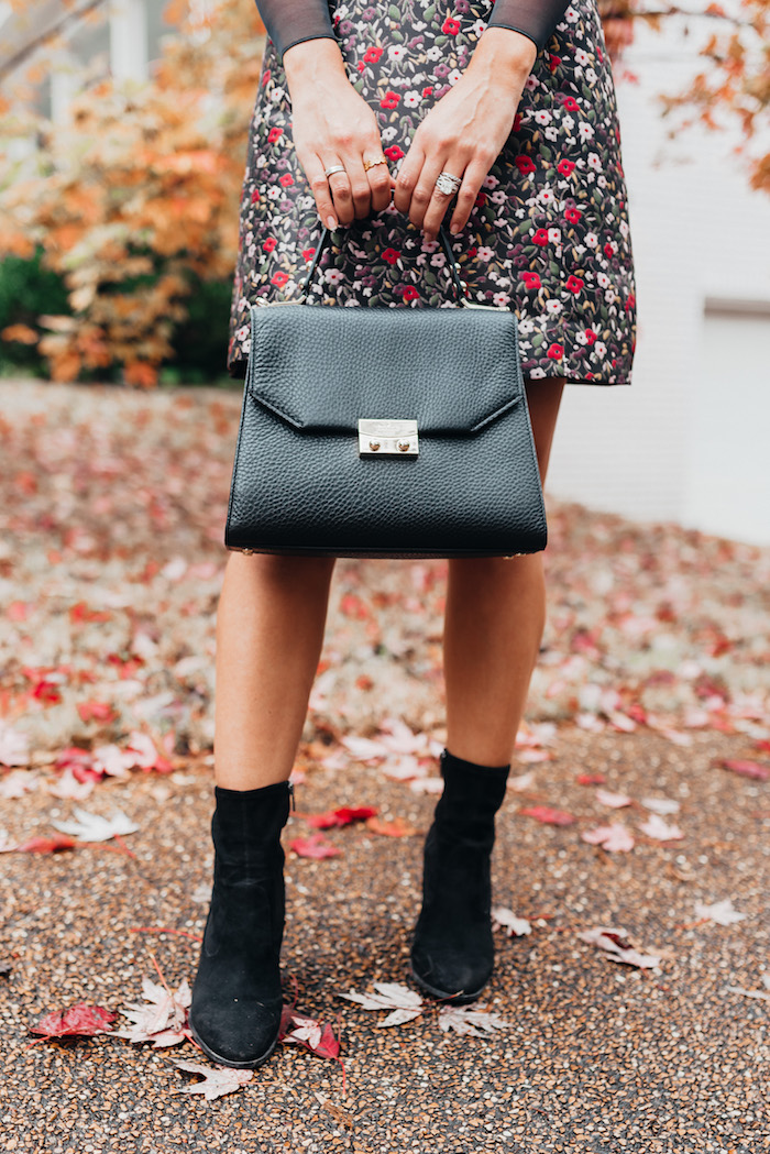 black satchel handbag