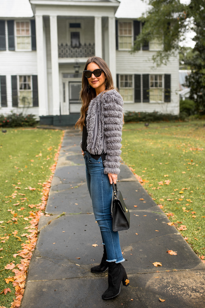 black block heel sock bootie