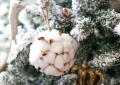 white cotton ornament