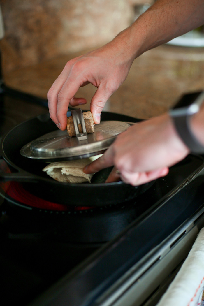 black cast iron skillet