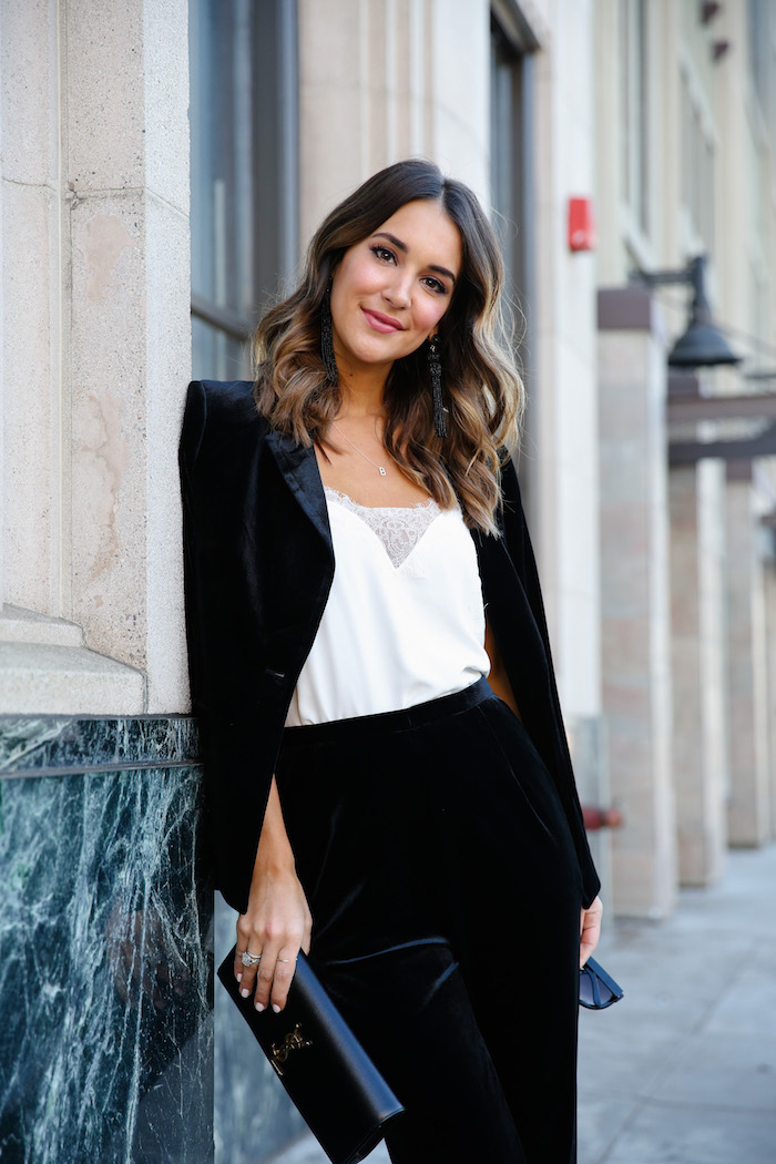 black velvet blazer