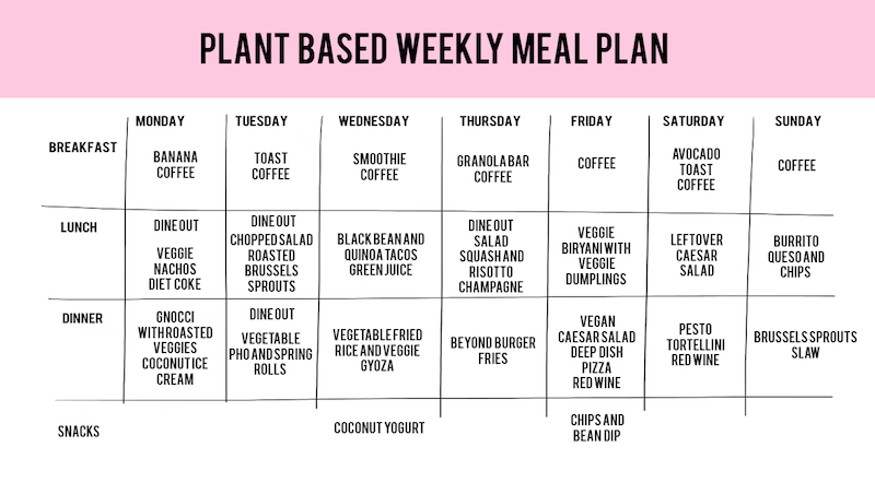 vegan food diary
