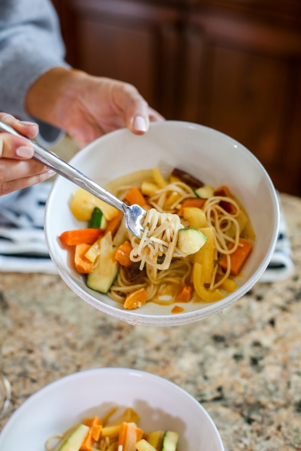 vegan thai noodle dish
