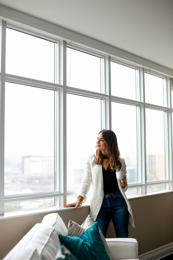 apartment wall of windows