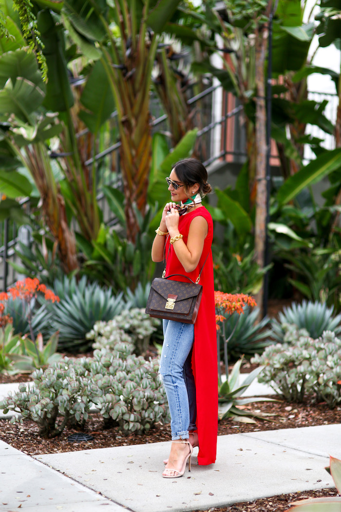 red cape top