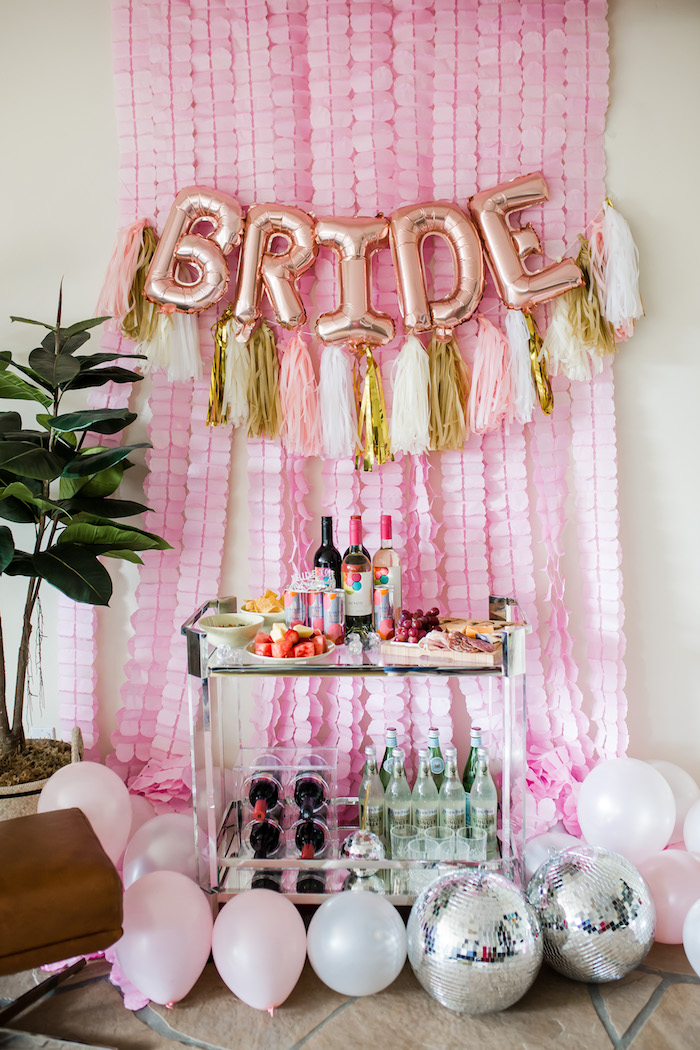 bachelorette party setup