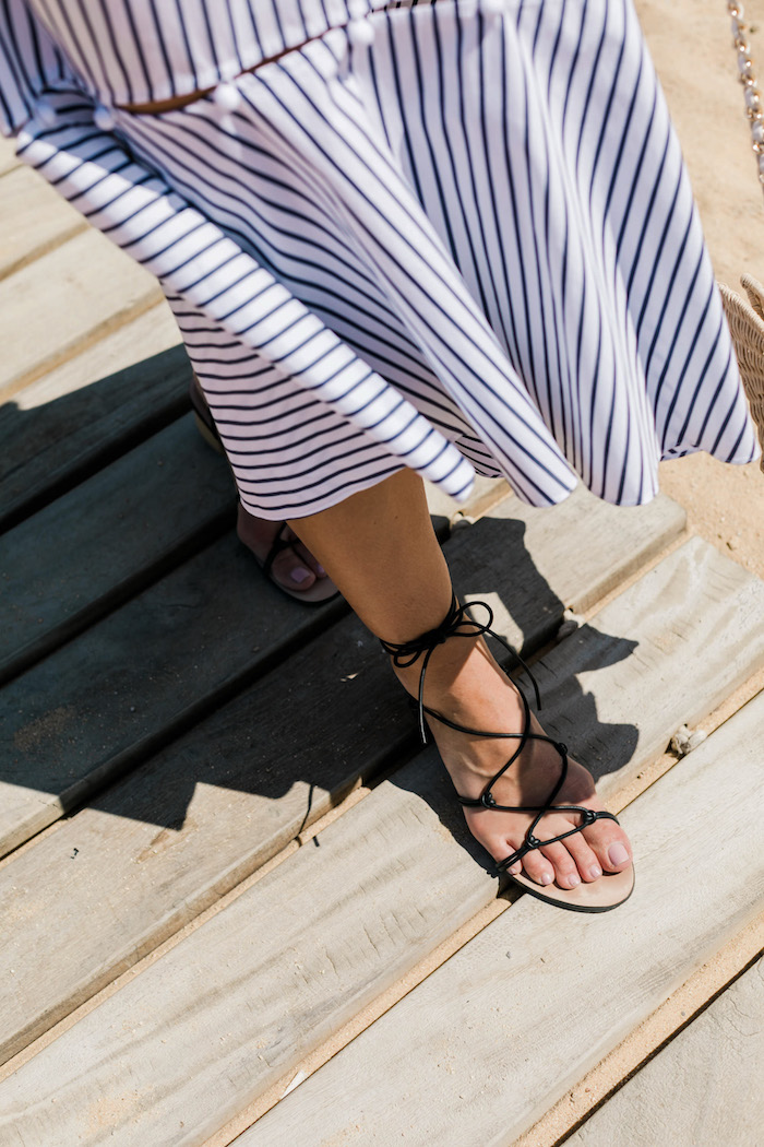 jules lace up sandal