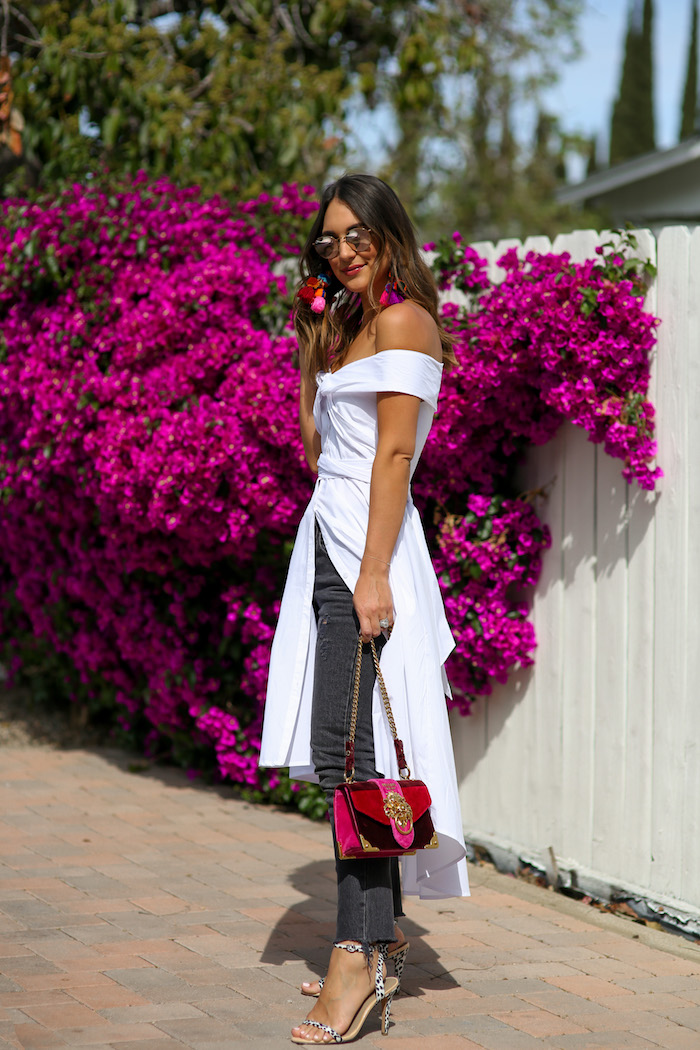 white shirt dress