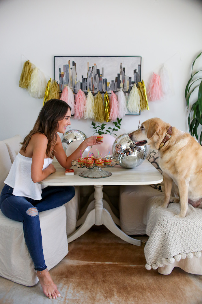 slipcovered dining chairs