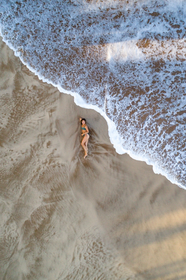 drone beach photo