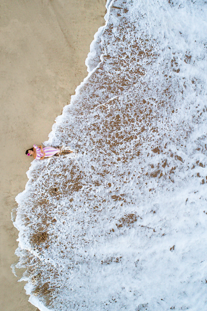 pacific ocean drone