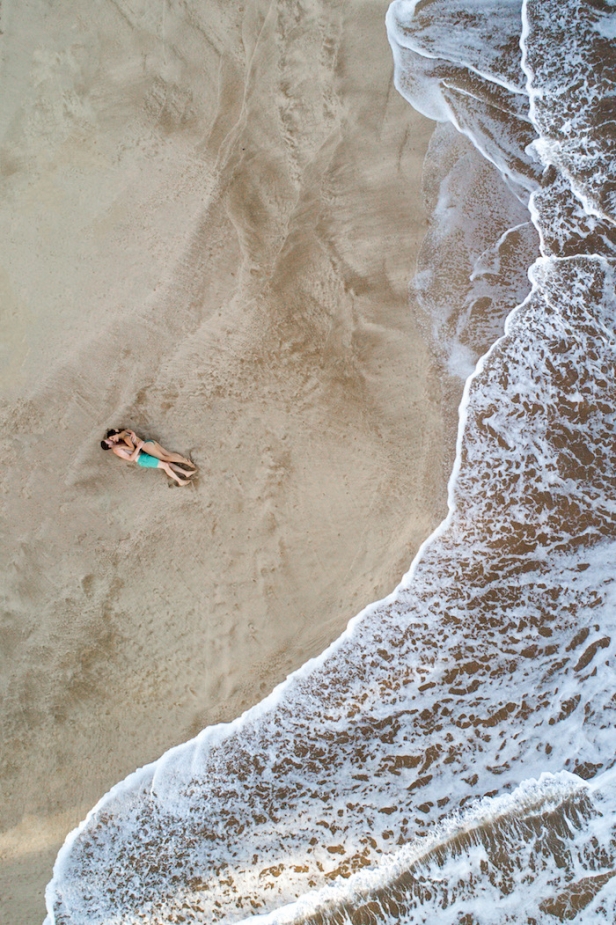 drone beach photo