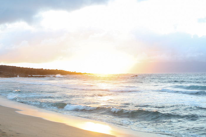 sunset in maui