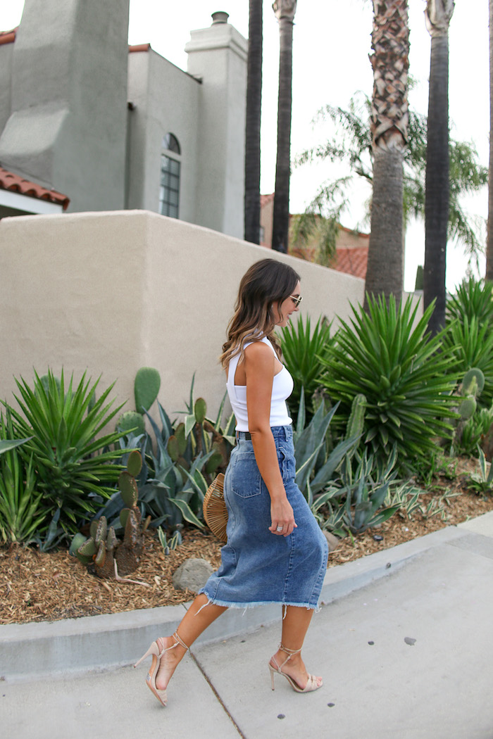 One teaspoon hot sale jean skirt