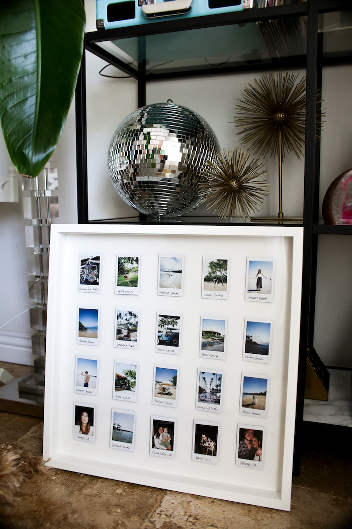 DIY: How to make a polaroid photo frame using an old picture frame