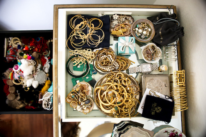 organizing jewelry