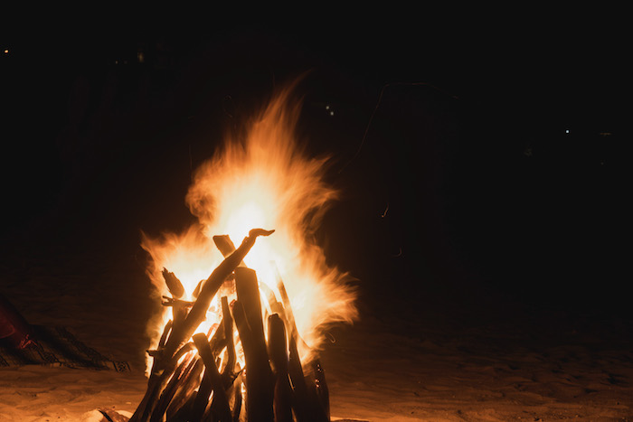 bonfire on the beach