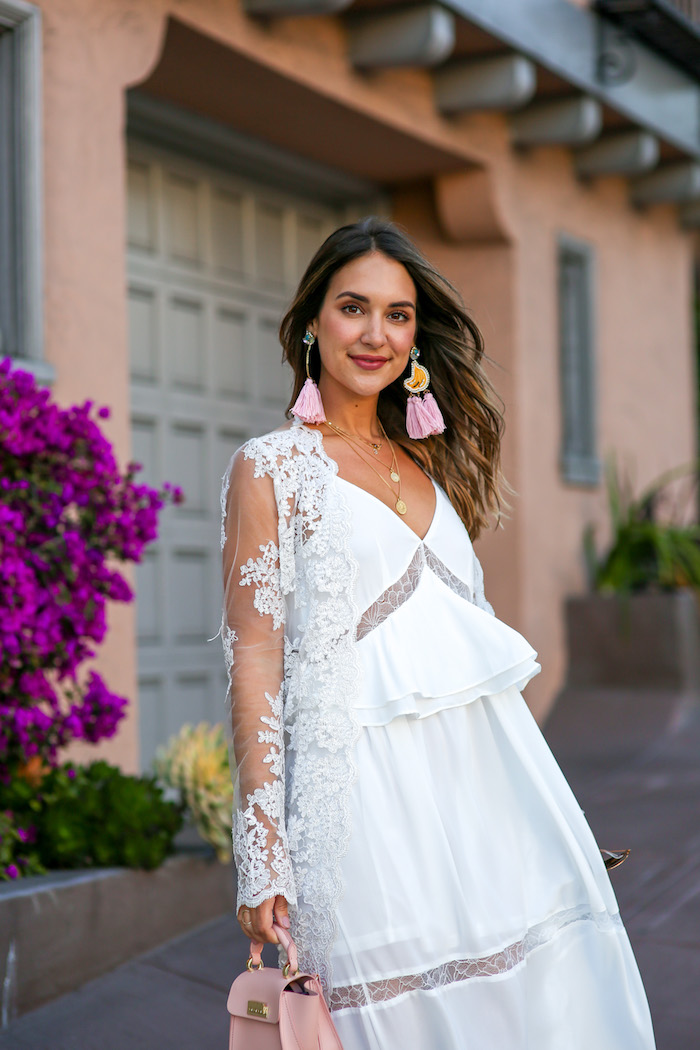 white lace duster