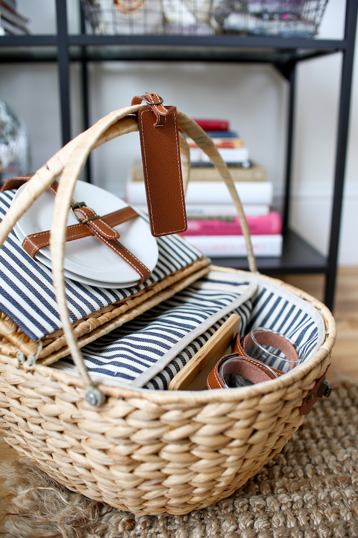 modern picnic basket