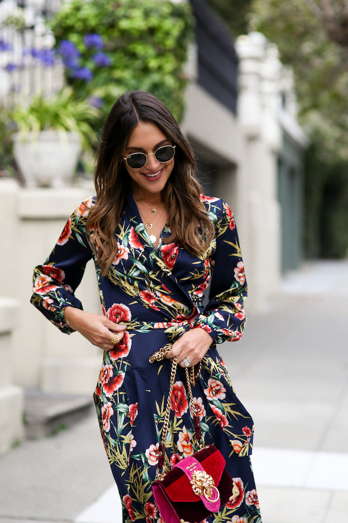 Floral Wrap Dress