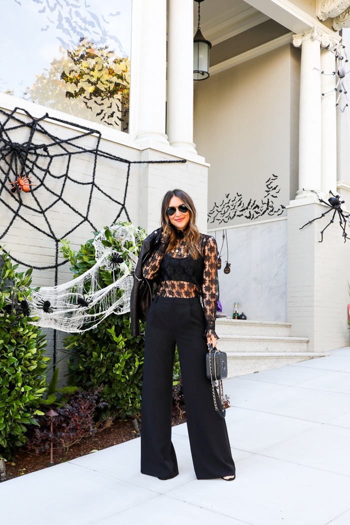 XOXO Wide Leg Lace Pants in Black – Dressed in Lala